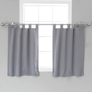 Grey Silver Valances Kitchen Curtains You Ll Love Wayfair Ca