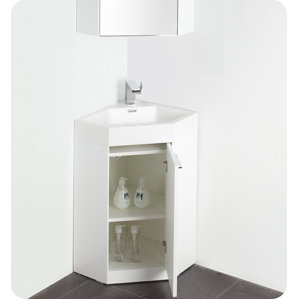 Corner Bathroom Vanities You\'ll Love | Wayfair Corner Bathroom Vanities You\'ll Love | Wayfair