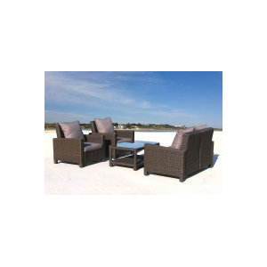 4-tlg. Loungesofa-Set Ibiza mit Kissen von Grase..