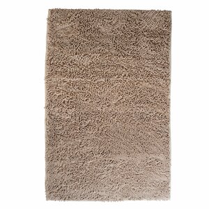 High Pile Ivory Solid Area Rug