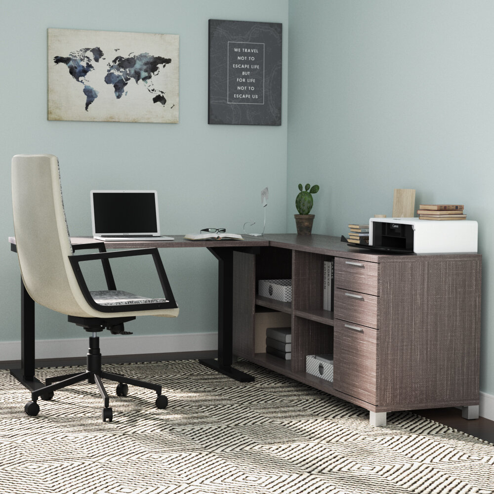 Mercury Row Ariana L-Shape Desk Office Suite & Reviews | Wayfair