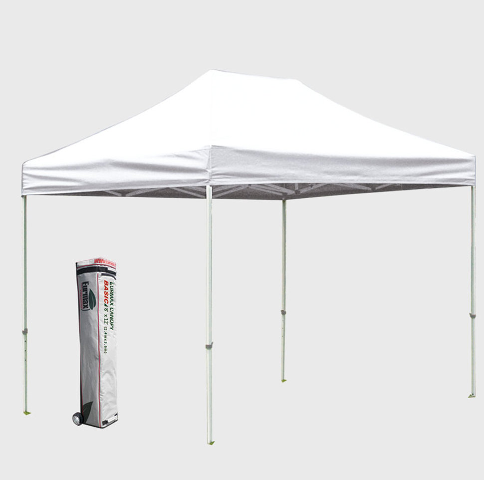 Eurmax Commercial 8 Ft W X 12 D Steel Pop Up Canopy Wayfair