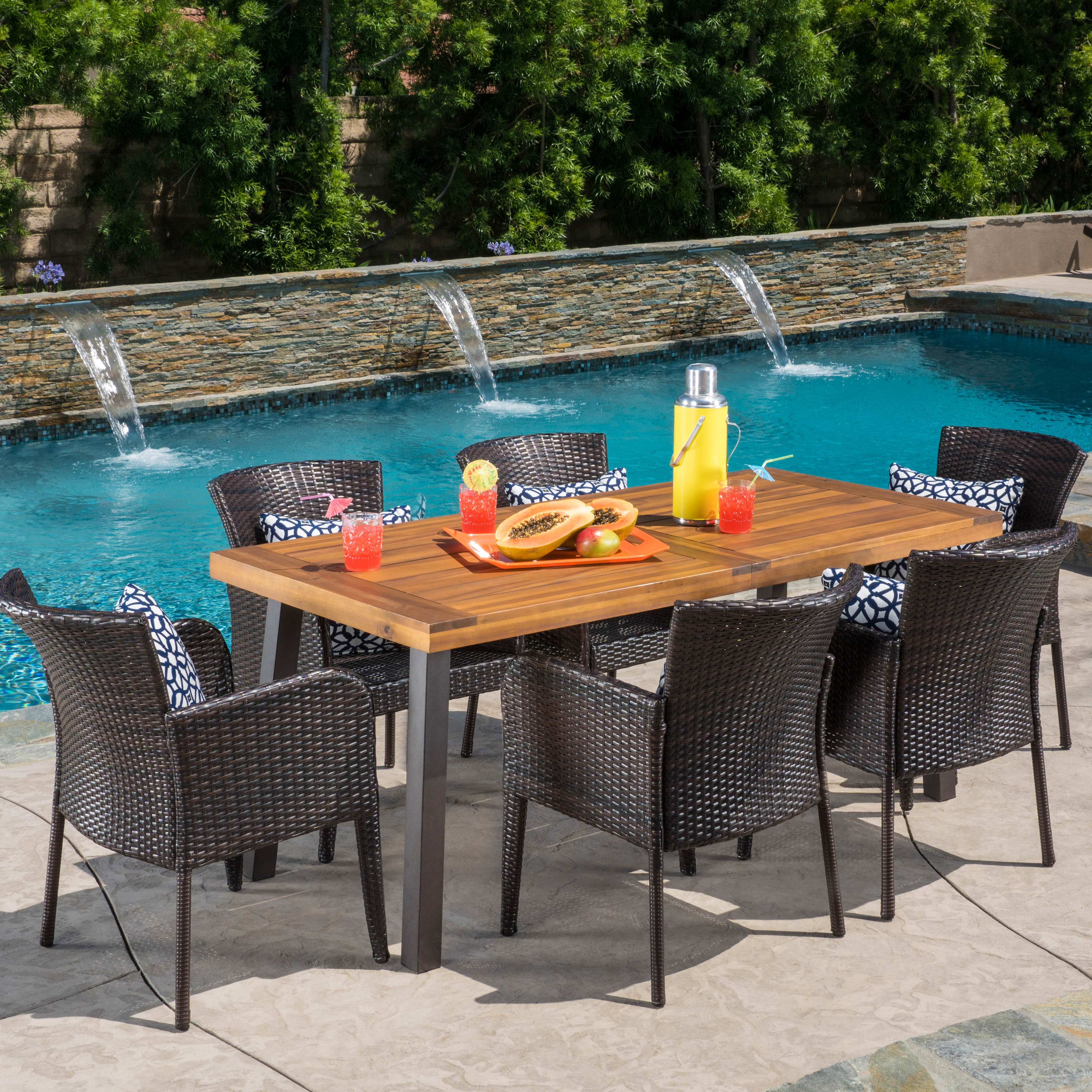 Bay Isle Home Delmar 7 Piece Dining Set Reviews Wayfair Trending Searches Smart Coffee Table
