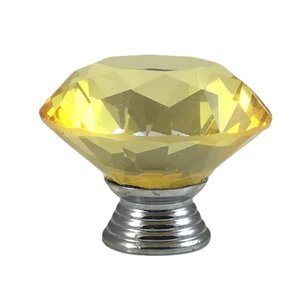 Diamond Shape Crystal Knob