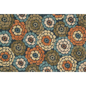 Gabriella Hand-Woven Blue/Green/Orange Area Rug