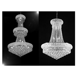 2 Piece Crystal Chandelier Set