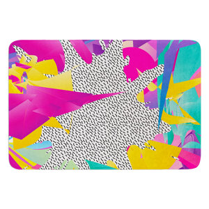 80's Abstract by Danny Ivan Bath Mat