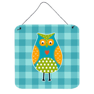 Owl Kitchen Decor Wayfair Owl On Plaid Wall Décor