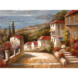 Home in Tuscany' Painting Print on Wrapped Canvas