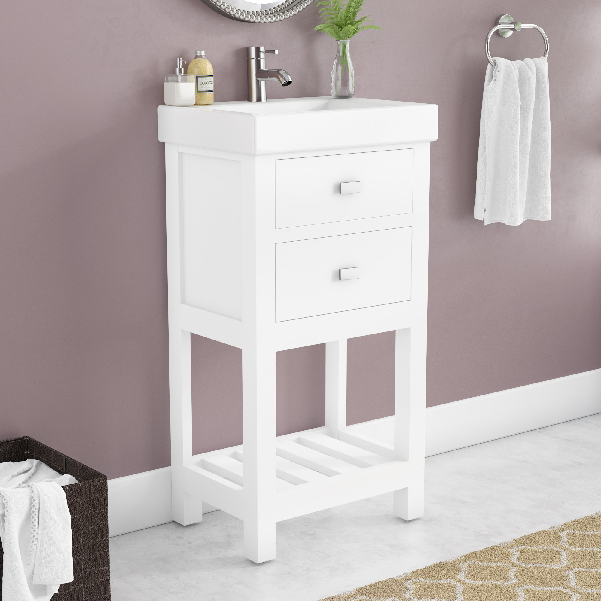 Zipcode Design Knighten 18 Single Bathroom Vanity Set Reviews Zipcode Design Knighten 18 Single Bathroom Vanity Set Reviews Wayfair