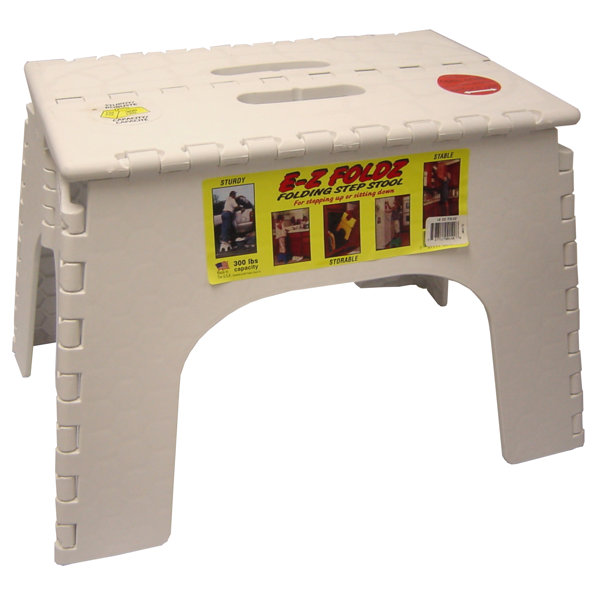 Bu0026R Plastics 1-Step EZ Folds Folding Step Stool with 300 lb. Load Capacity u0026 Reviews | Wayfair sc 1 st Wayfair : step stool folding - islam-shia.org