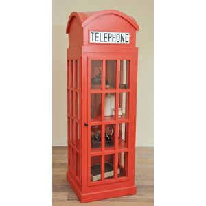 Malvina Cottage English Phone Booth Accent Cabinet