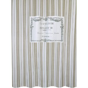 Metro Farmhouse Cotton Bonheur Shower Curtain