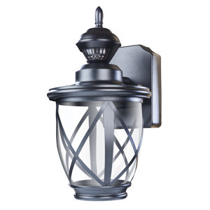 Kansas 150u2070 Motion Activated Decorative 1-Light Outdoor Wall Lantern