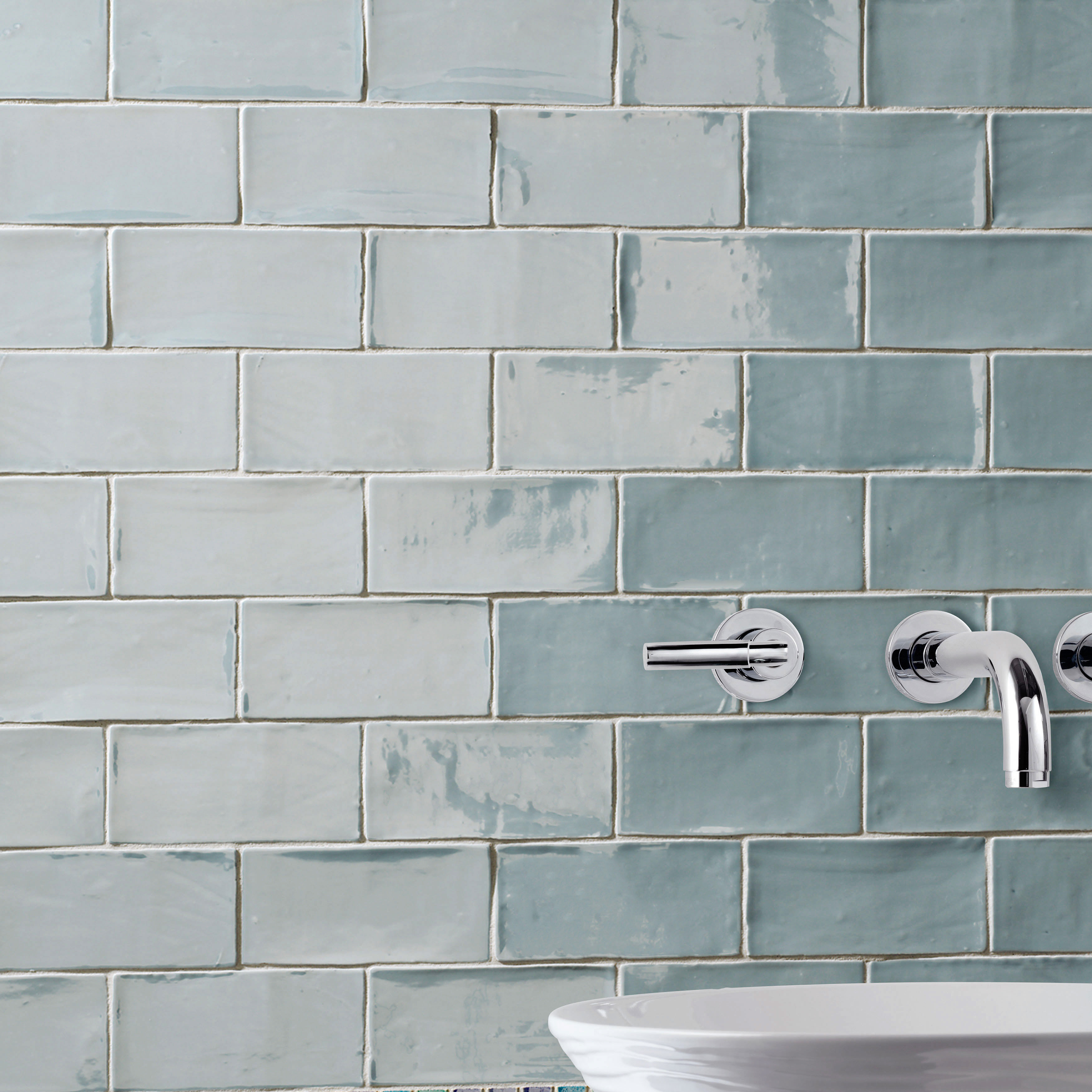 Elitetile Tivoli 3 X 6 Ceramic Subway Tile In Aqua Blue Reviews Elitetile Tivoli 3 X 6 Ceramic Subway Tile In Aqua Blue Reviews Wayfair