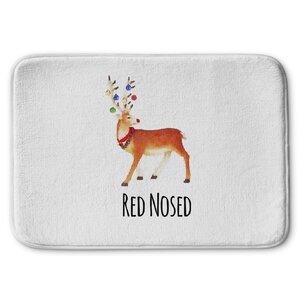 Red Nosed Memory Foam Bath Rug