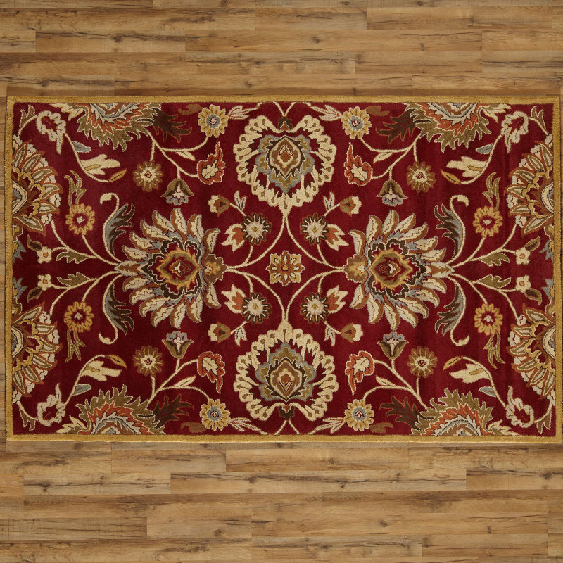 Birch Lane Phoebe Brick Tufted Wool Area Rug Reviews Phoebe Brick Tufted Wool Area Rug