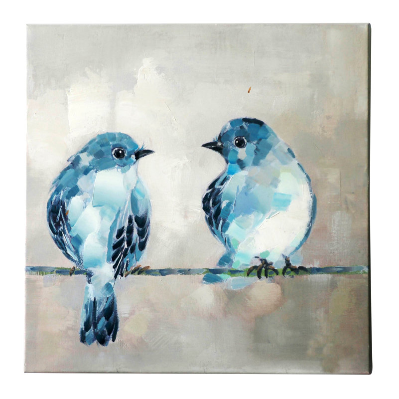 Jeco Inc. 'Two Birds' Painting Print on Canvas & Reviews Wayfair
