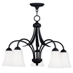 Grady Contemporary 5-Light Shaded Chandelier