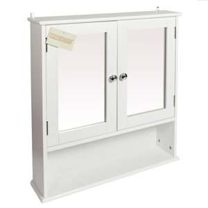 56 cm x 58 cm wandbefestigter Schrank von Woodluv