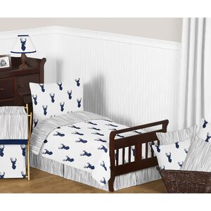 Woodland Deer 5 Piece Toddler Bedding Set