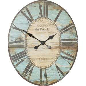 Oversized 29'' Oval Wall Clock