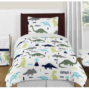 Mod Dinosaur 4 Piece Comforter Set