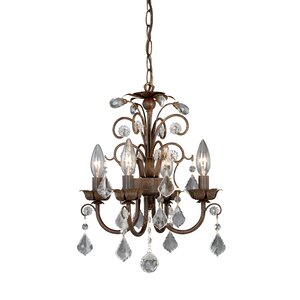 Laux 4-Light Crystal Chandelier