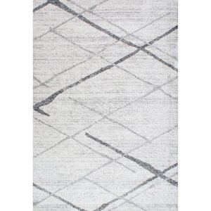 Azha Broken Light Gray Area Rug