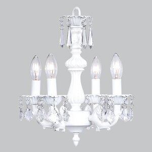 Fountain 4-Light Candle-Style Chandelier