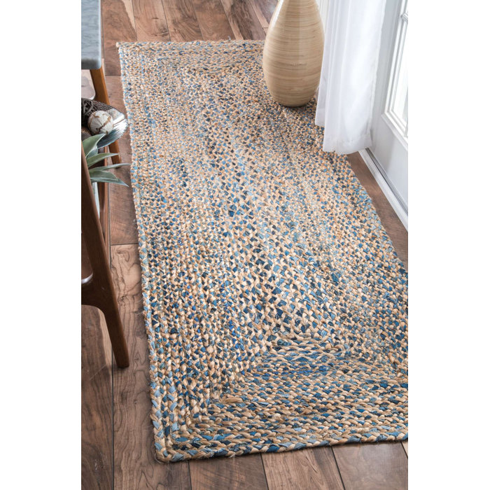 Destrie Hand Braided Denim Blue Area Rug Reviews Birch Lane Destrie Hand Braided Denim Blue Area Rug