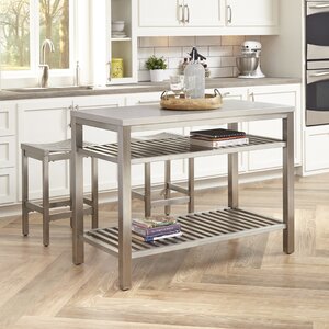 Sione 3 Piece Kitchen Island Set