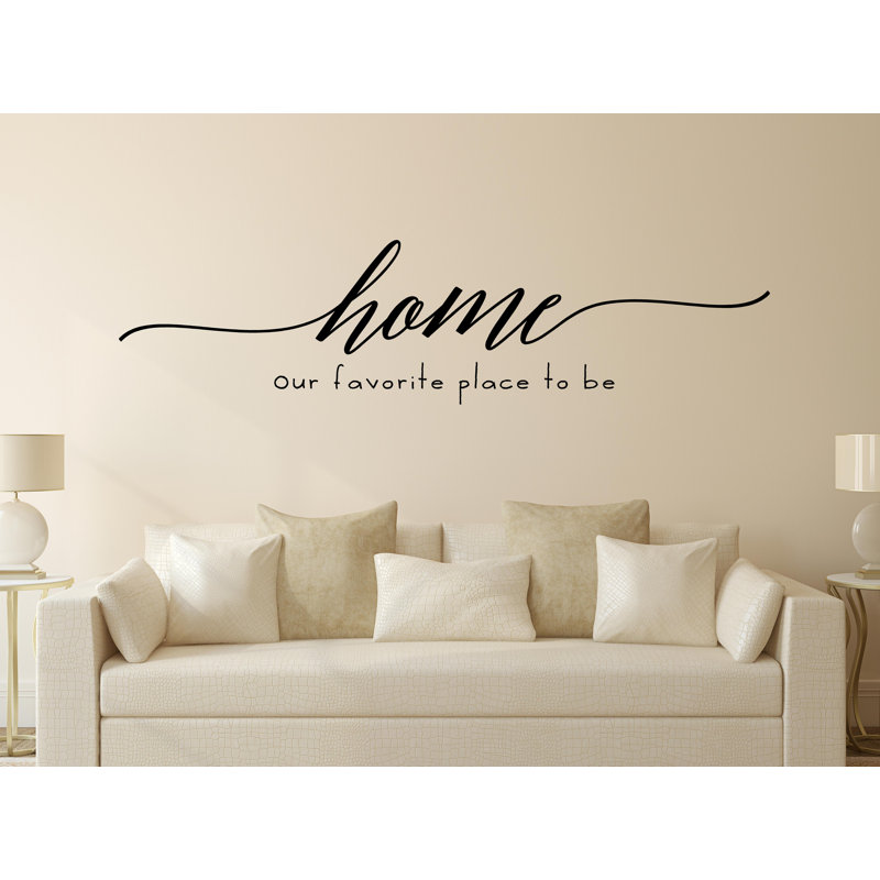 enchantingly elegant home our favorite place to be vinyl wall decal