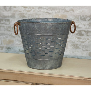 large galvanized metal buckets wayfair