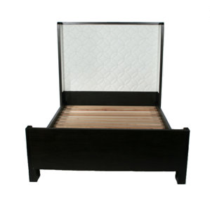 Sleigh Upholstered Platform Bed by Indo Puri