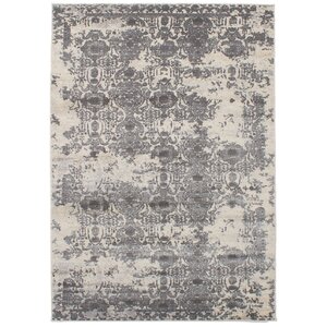 Faustine Gray Abstract Area Rug