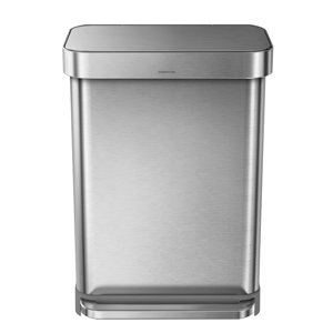 Stainless Steel 14.5 Gallon Step On Trash Can
