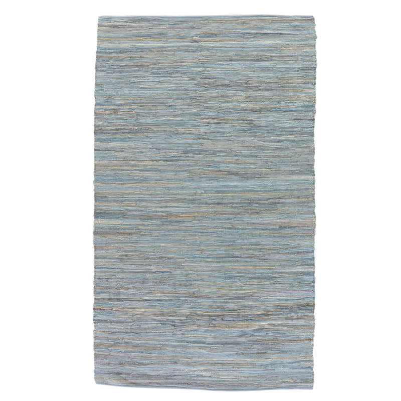 Beachcrest Home Cummins Cotton Solids/Handloom Blue Area Rug & Reviews