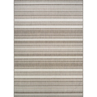 Striped Outdoor Rugs Joss Main Anguila Stripe Gray Beige Indoor Outdoor Area Rug