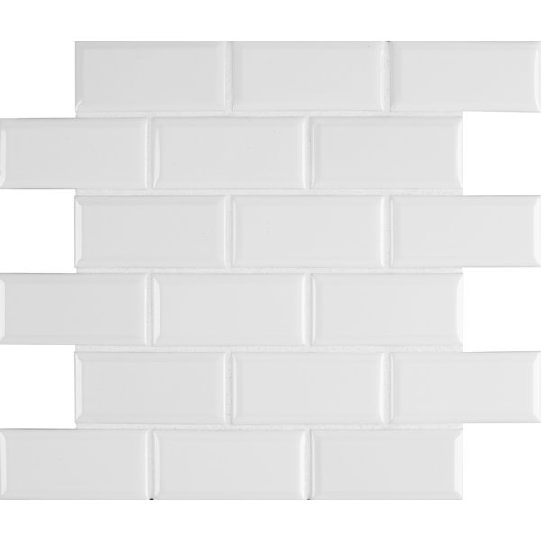 2 4 Beveled Subway Tile Tyres2c Msi Frost Bevel 2 X 4 Ceramic Subway In White Reviews Wayfair