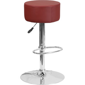 Neale Adjustable Height Swivel Bar Stool by Orren Ellis