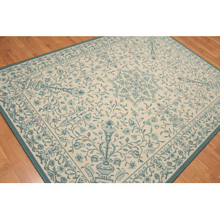 Rugs Made In Belgium Wayfair Ca 5 7 X7 10 Beige Aqua Colour Machine Made Area Rug Wool Transitional Oriental