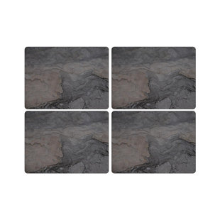 Slate Placemats Wayfair Co Uk Midnight Slate Placemats Set Of 4
