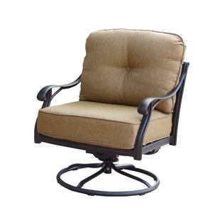 Outdoor Patio Swivel Rockers Wayfair Lincolnville Rocker Swivel Recliner Patio Chair With Cushions Set Of 4
