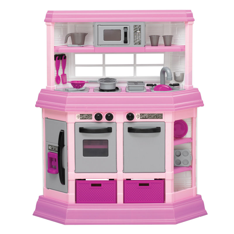 Play Kitchen american plastic toys 22 piece cook and play kitchen set & reviews Play Kitchen american plastic toys 22 piece cook and play kitchen set & reviews