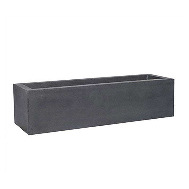 17 Stories Creasman Long Rectangular Fiberstone Planter