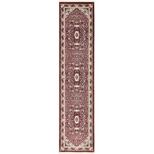 Courtright Burgundy/Ivory Area Rug