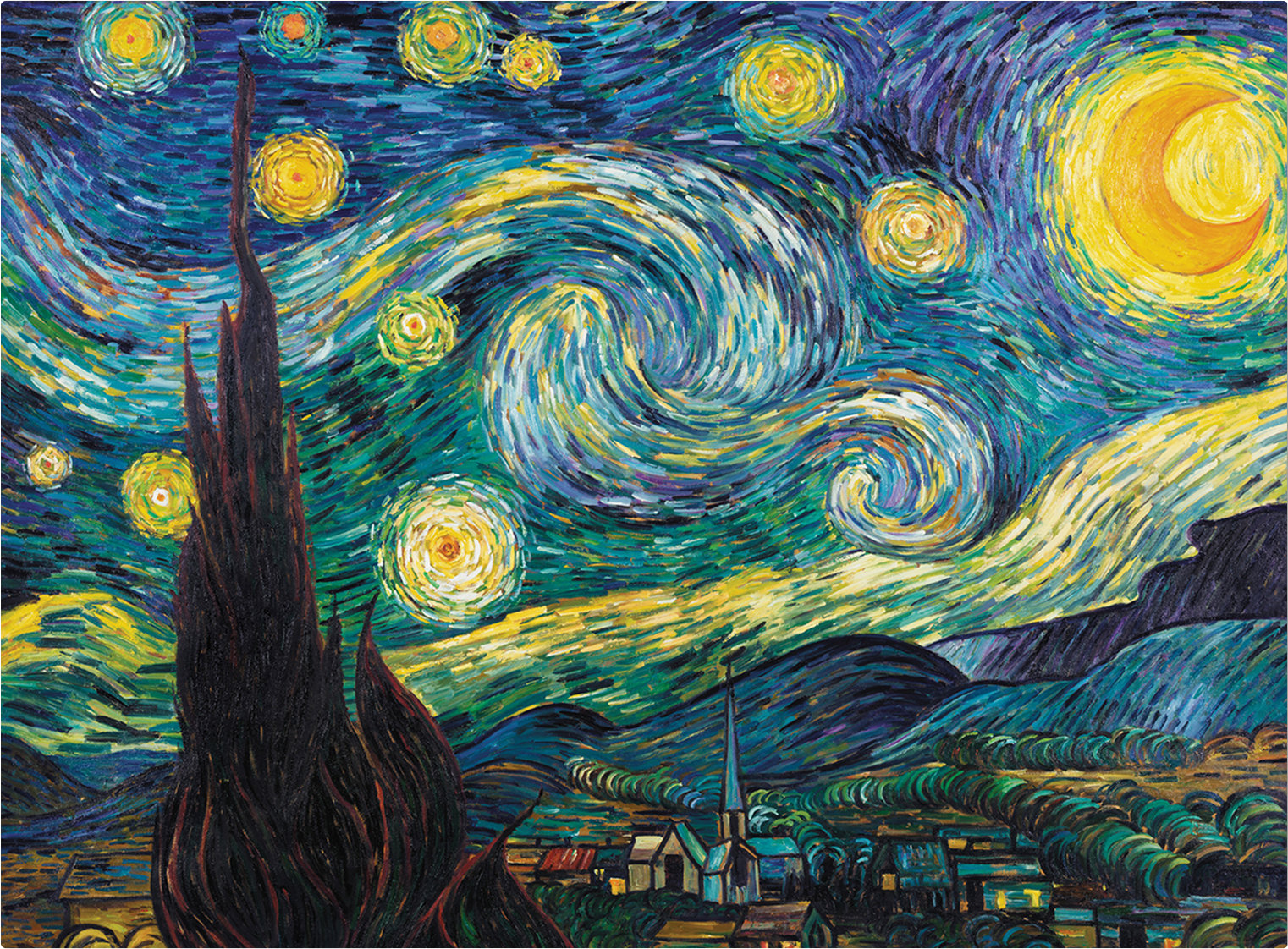The Starry Night Artist Poplab Riset