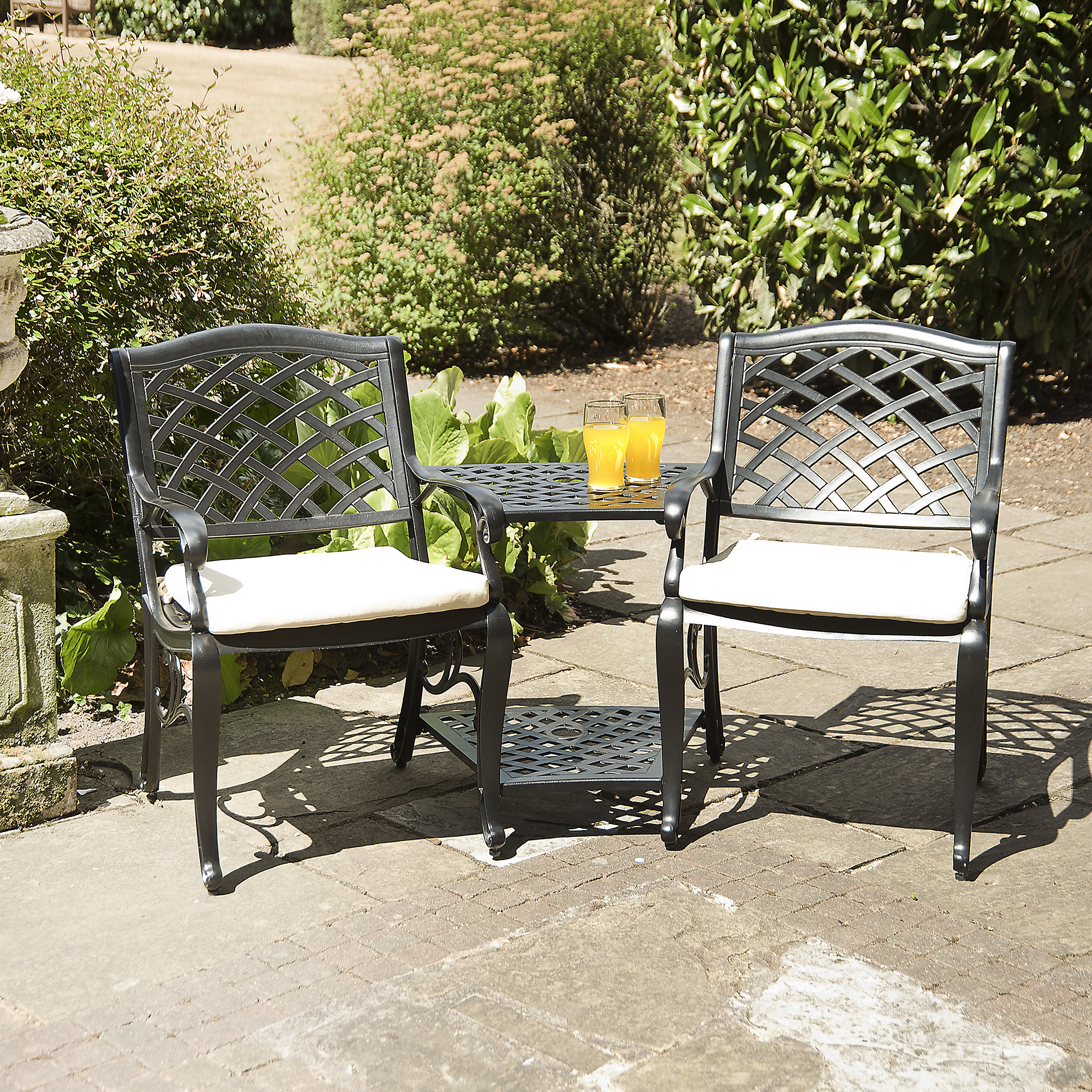 Alcott Hill Justis Metal Tete A Bench Reviews Wayfair