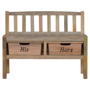 Garderobenbank mit Stauraum aus Holz von Hazelwo..